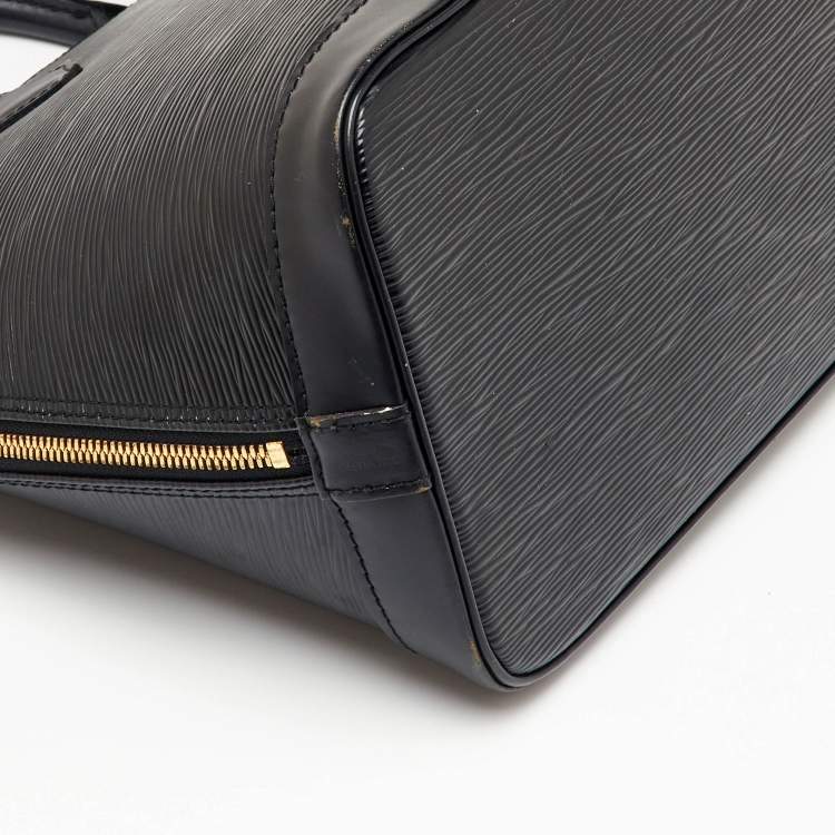 Pre Owned Louis Vuitton Black Epi Leather Alma PM Bag