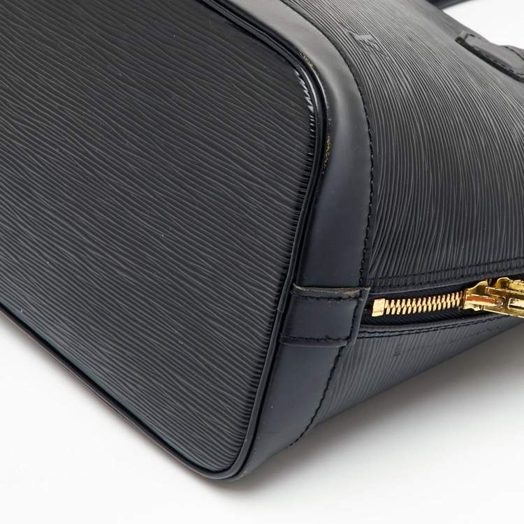 Pre Owned Louis Vuitton Black Epi Leather Alma PM Bag