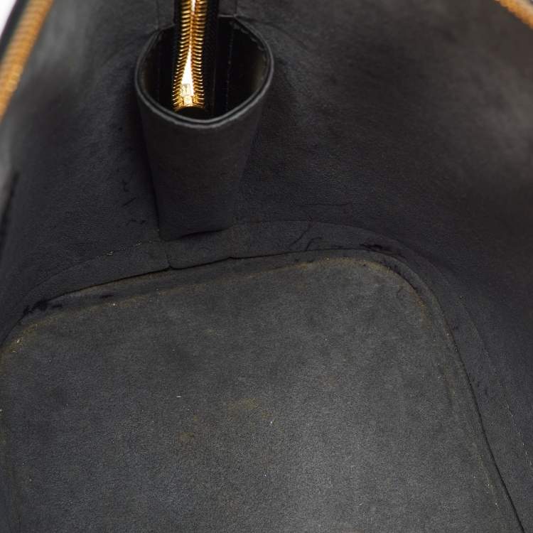 Pre Owned Louis Vuitton Black Epi Leather Alma PM Bag