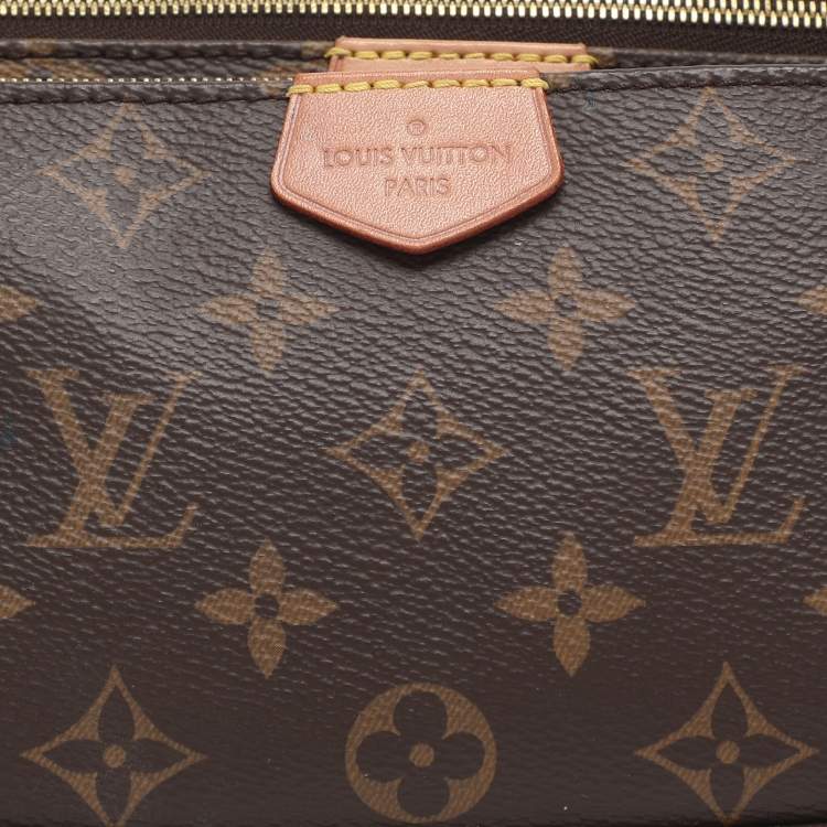 Pre Owned Louis Vuitton Multi Pochette Accessories Brown Monogram Canvas Bag