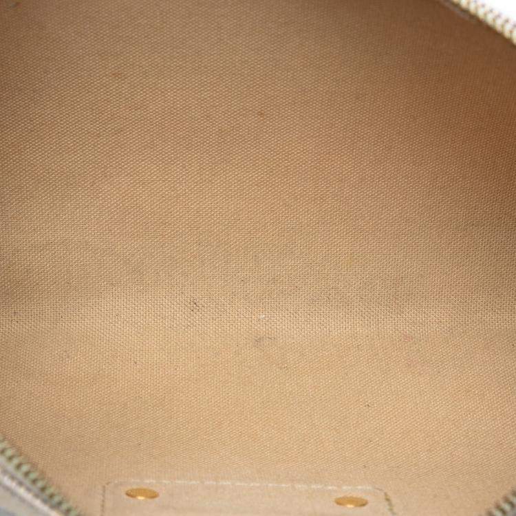 Pre Owned Louis Vuitton White Damier Azur Eva Bag