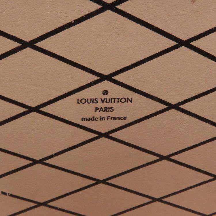Pre Owned Louis Vuitton Monogram Catgram Petite Malle Shoulder Bag Clutch In Black
