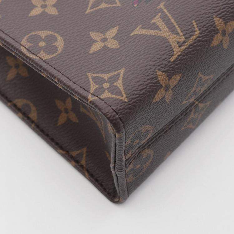 Pre Owned Louis Vuitton On The Go Bb Handbag Coated Canvas And Leather Monogram Brown