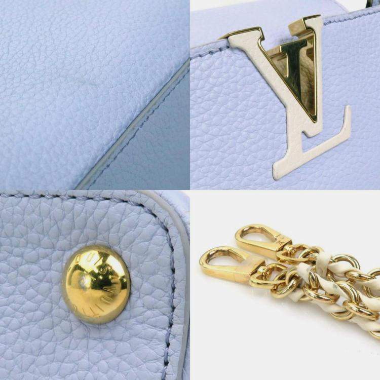 مملوكة مسبقًا Louis Vuitton Handbag Shoulder Bag Capucines Bb Leather Light Purple X Ivory