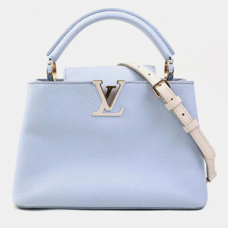 مملوكة مسبقًا Louis Vuitton Handbag Shoulder Bag Capucines Bb Leather Light Purple X Ivory