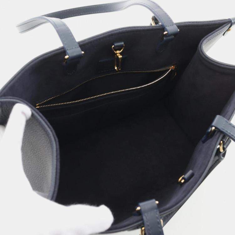 Pre Owned Louis Vuitton On The Go Mm Sailor'S Knot Nautical 1022 Tote Bag Leather Navy