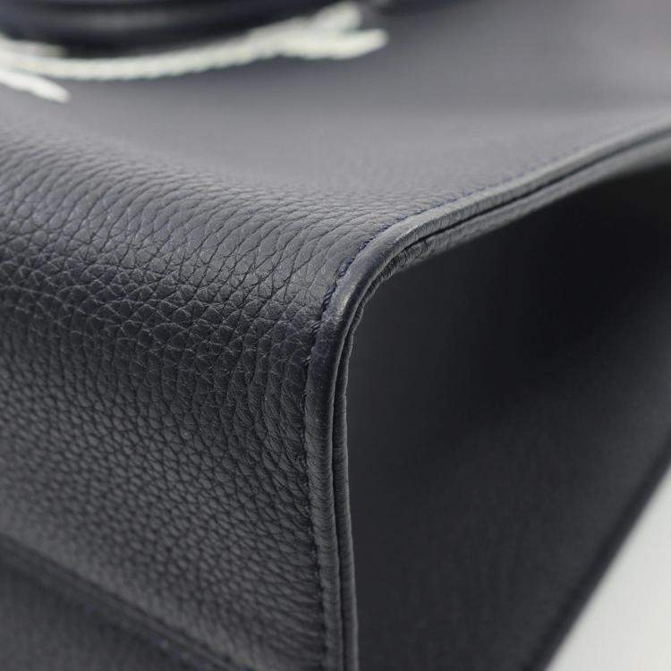 Pre Owned Louis Vuitton On The Go Mm Sailor'S Knot Nautical 1022 Tote Bag Leather Navy