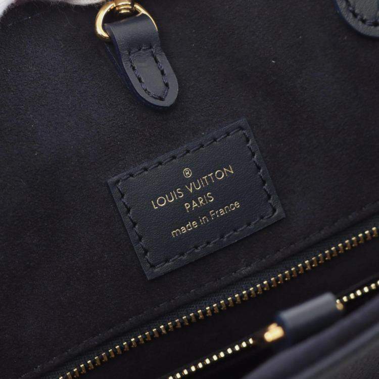 Pre Owned Louis Vuitton On The Go Mm Sailor'S Knot Nautical 1022 Tote Bag Leather Navy