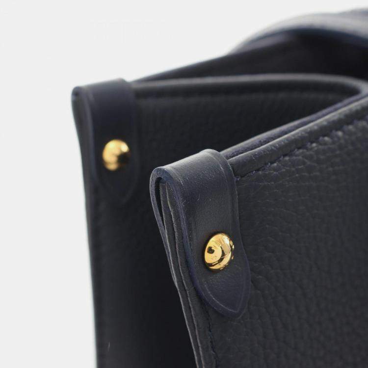 Pre Owned Louis Vuitton On The Go Mm Sailor'S Knot Nautical 1022 Tote Bag Leather Navy