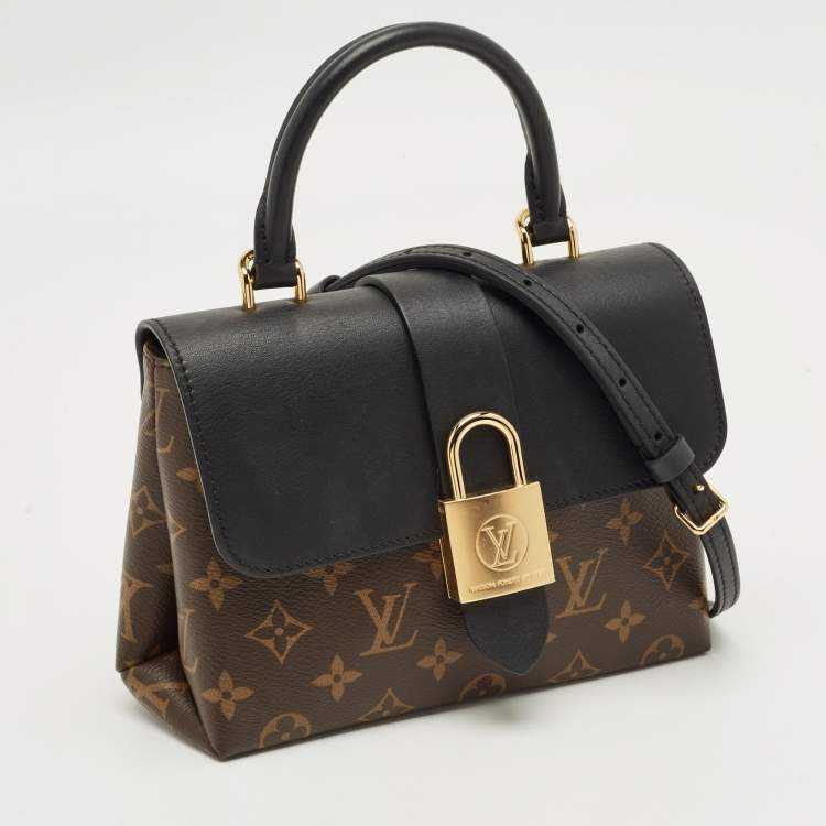 Pre Owned Louis Vuitton Black Monogram Canvas and Leather Locky BB Bag