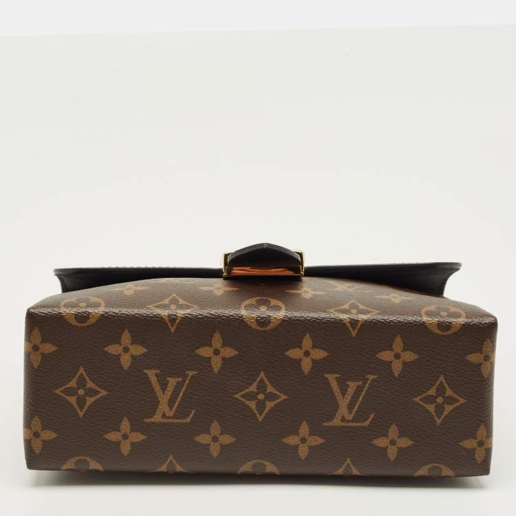 Pre Owned Louis Vuitton Black Monogram Canvas and Leather Locky BB Bag