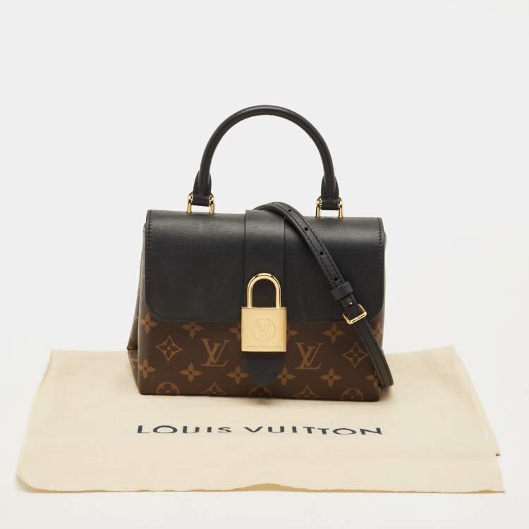 Pre Owned Louis Vuitton Black Monogram Canvas and Leather Locky BB Bag