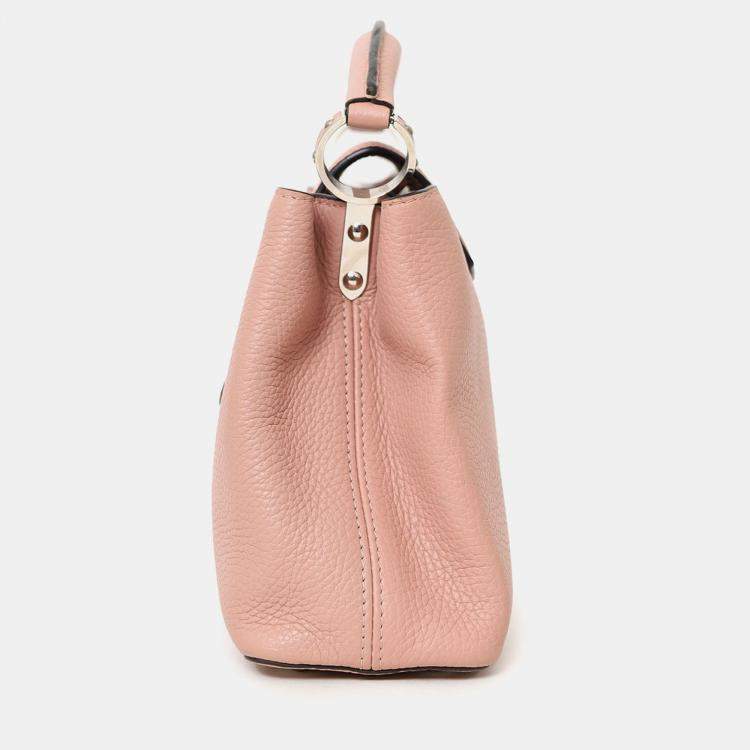 Pre Owned Louis Vuitton 2015 Pink Taurillon Capucines BB Top Handle Bag with Strap