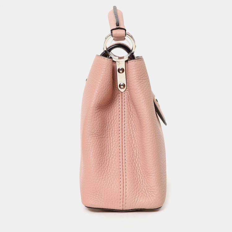 Pre Owned Louis Vuitton 2015 Pink Taurillon Capucines BB Top Handle Bag with Strap