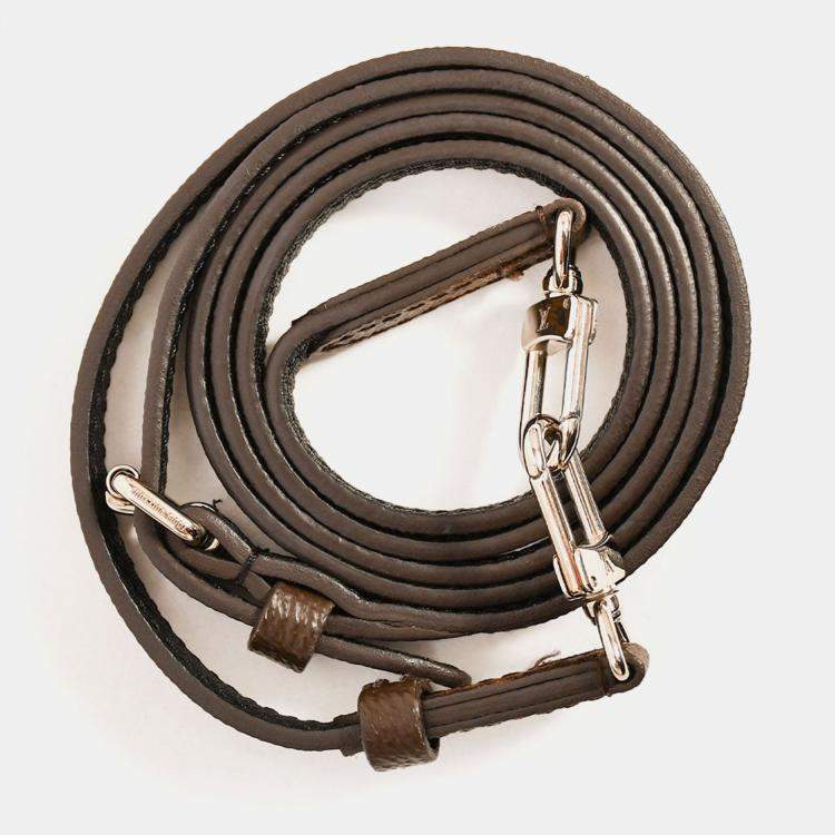 Pre Owned Louis Vuitton Black Leather Monogram 'Camera Box' Top Handle with Strap