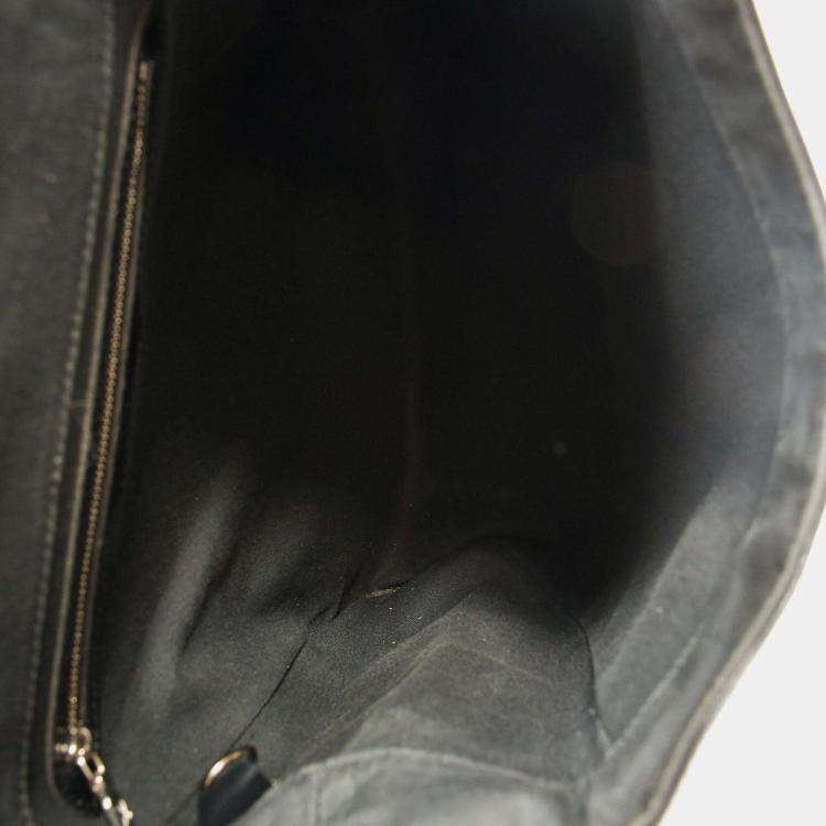 Pre Owned Louis Vuitton 2000 Black Leather 'Taiga Cassiar' Backpack