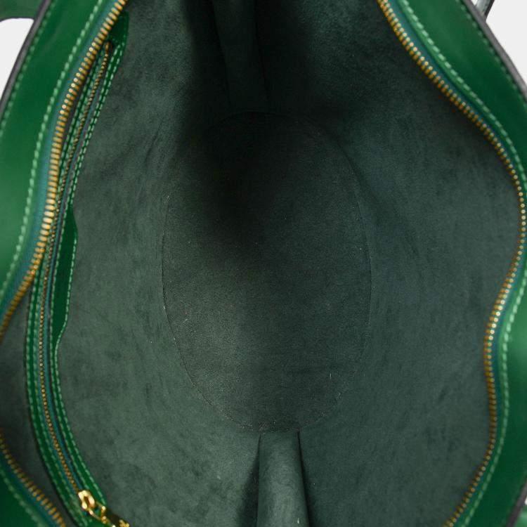 مملوكة مسبقًا Louis Vuitton Green Epi Leather Saint-Jacques Tote Bag