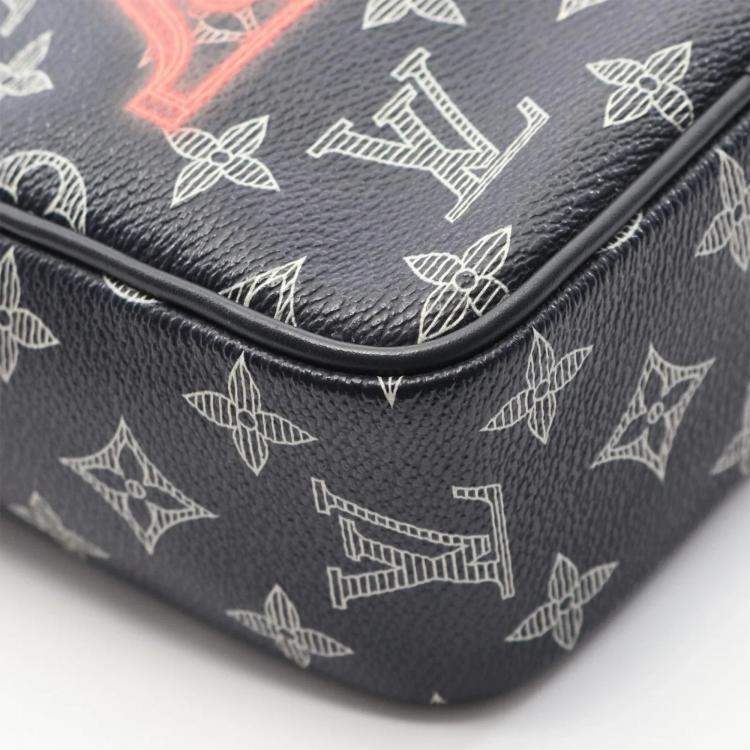 Pre Owned Louis Vuitton Danube PM Ink Monogram Canvas Crossbody Bag