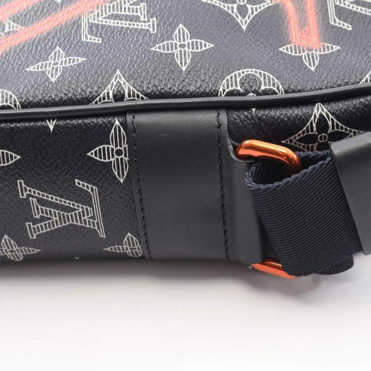 Pre Owned Louis Vuitton Danube PM Ink Monogram Canvas Crossbody Bag