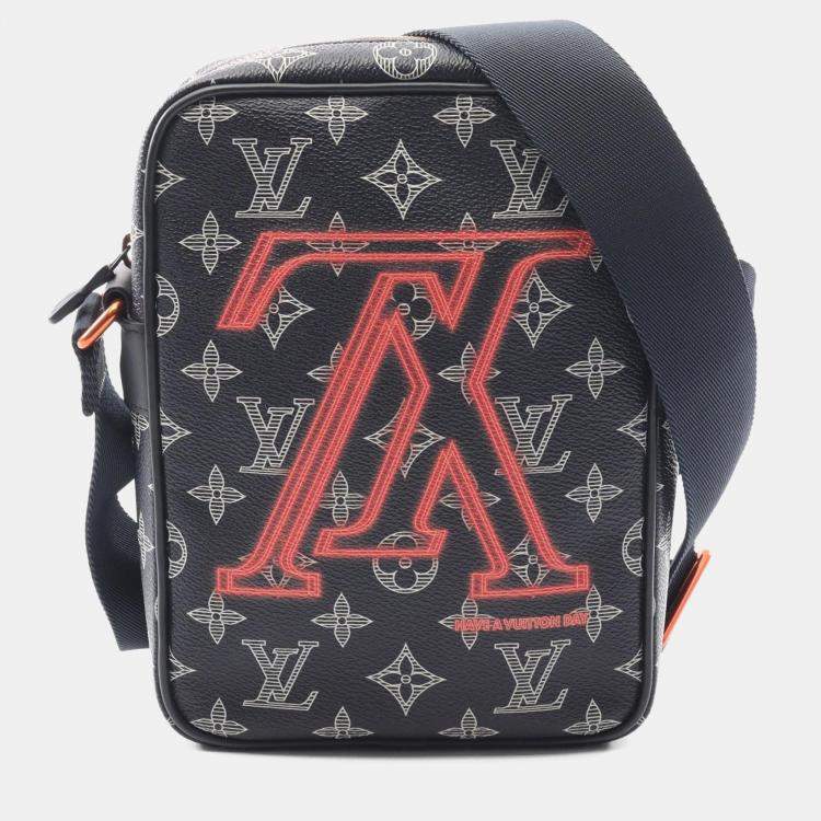 Pre Owned Louis Vuitton Danube PM Ink Monogram Canvas Crossbody Bag