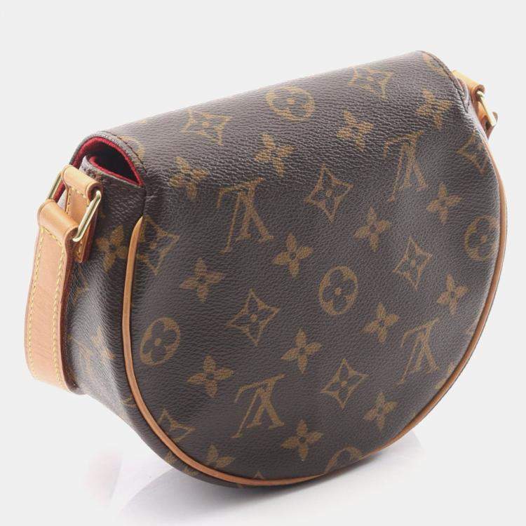 Pre Owned Louis Vuitton Tambourine Brown Monogram Canvas Shoulder Bag