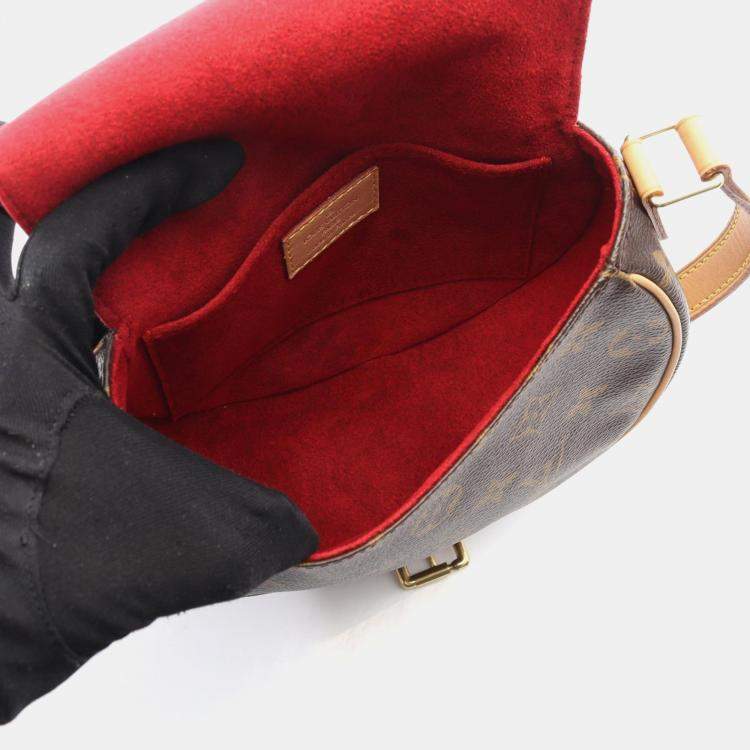 Pre Owned Louis Vuitton Tambourine Brown Monogram Canvas Shoulder Bag