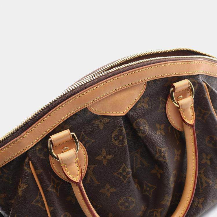 Pre Owned Louis Vuitton Tivoli PM Brown Monogram Canvas Shoulder Bag