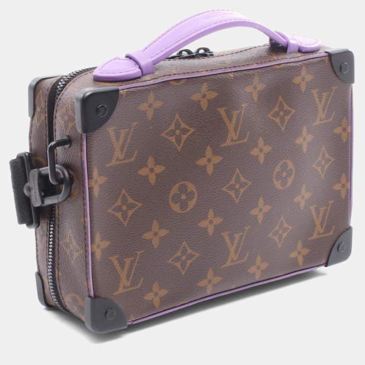 مملوكة مسبقًا Louis Vuitton Handle Soft Trunk Monogram Macassar Canvas Crossbody Bag