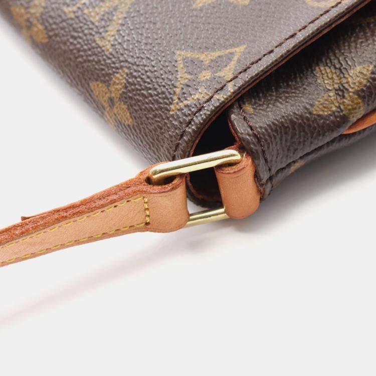 Pre Owned Louis Vuitton Musette Salsa Long Strap Brown Monogram Canvas Shoulder Bag