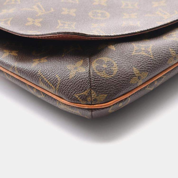 Pre Owned Louis Vuitton Musette Salsa Long Strap Brown Monogram Canvas Shoulder Bag