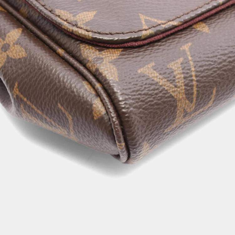Pre Owned Louis Vuitton Favorite PM Brown Monogram Canvas Shoulder Bag
