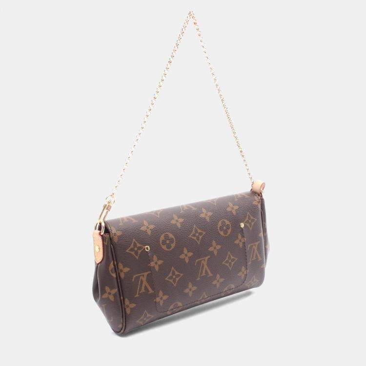Pre Owned Louis Vuitton Favorite PM Brown Monogram Canvas Shoulder Bag