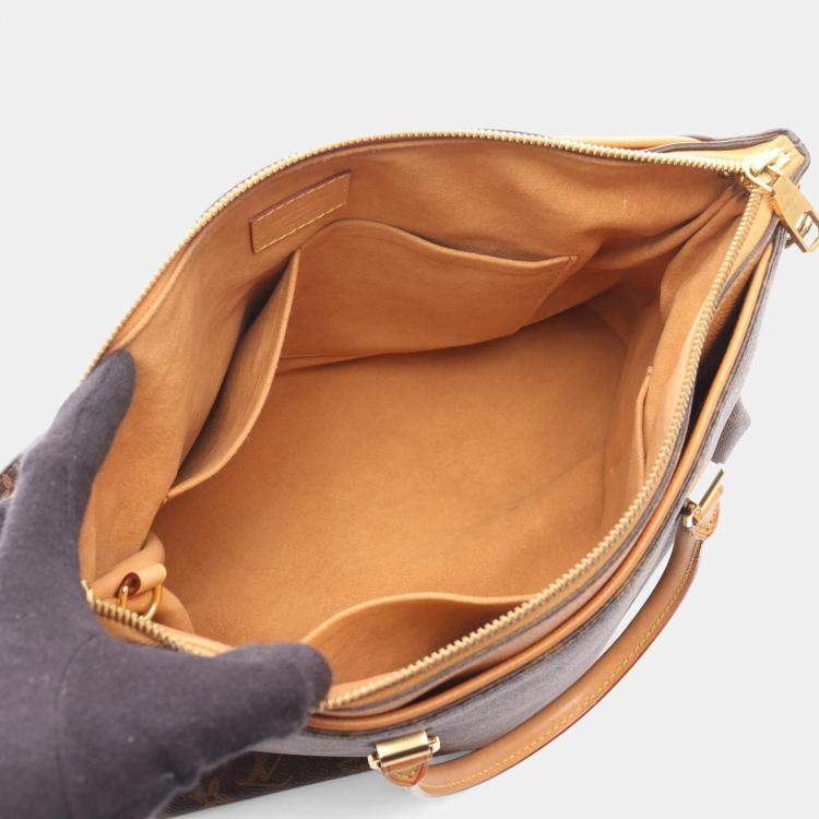 مملوكة مسبقًا Louis Vuitton Pallas Brown Monogram Canvas Shoulder Bag