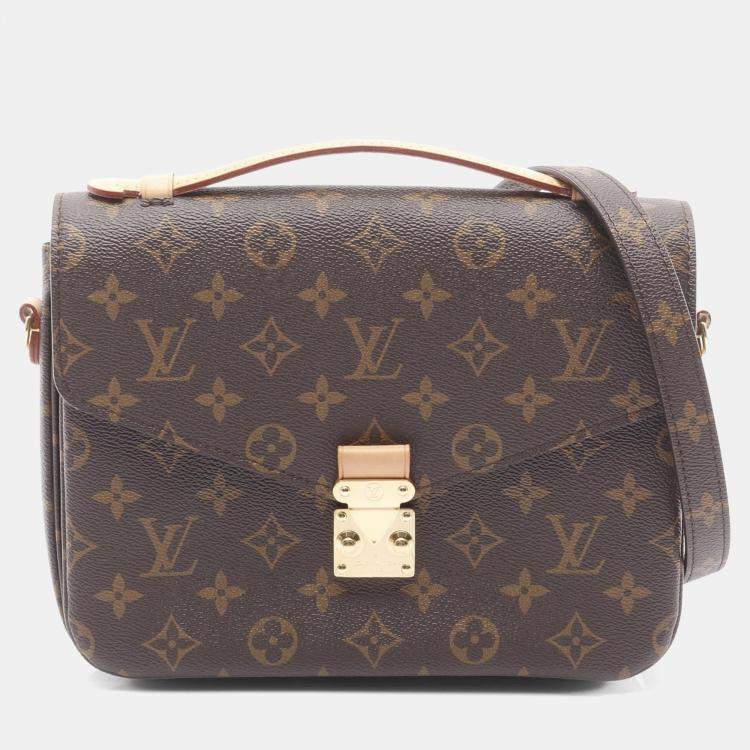 مملوكة مسبقًا Louis Vuitton Pochette Metis Brown Monogram Canvas Shoulder Bag
