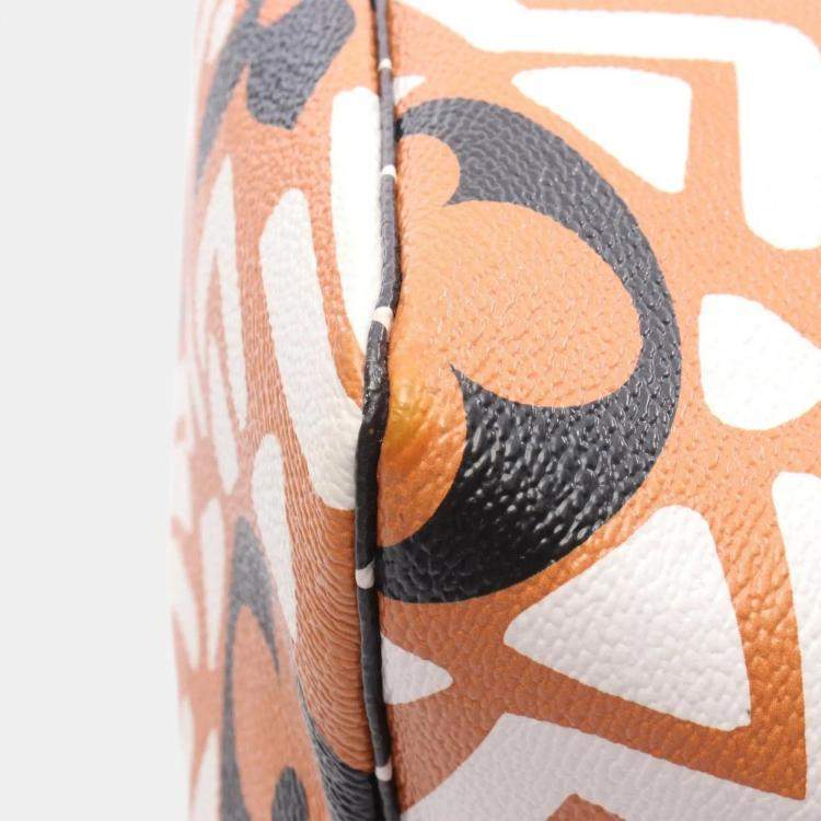 Pre Owned Louis Vuitton Neverfull MM Creme Monogram Giant Canvas Tote Bag