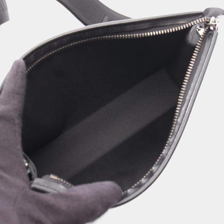 Pre Owned Louis Vuitton Gaston Wearable Wallet Monogram Eclipse Canvas Crossbody Bag