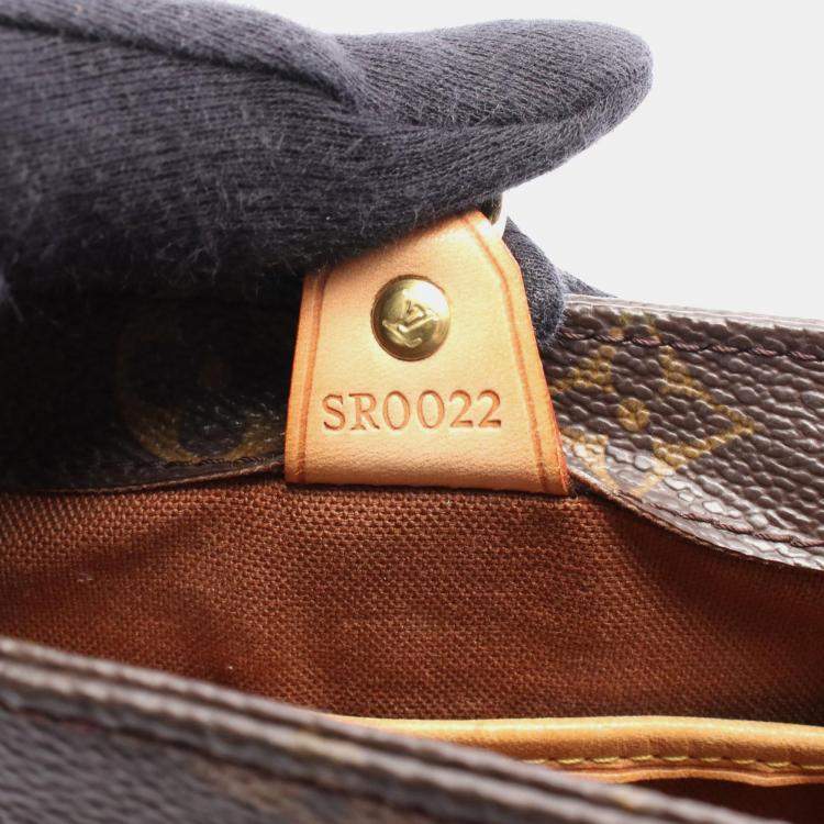 Pre Owned Louis Vuitton Vavin PM Brown Monogram Leather Tote Bag