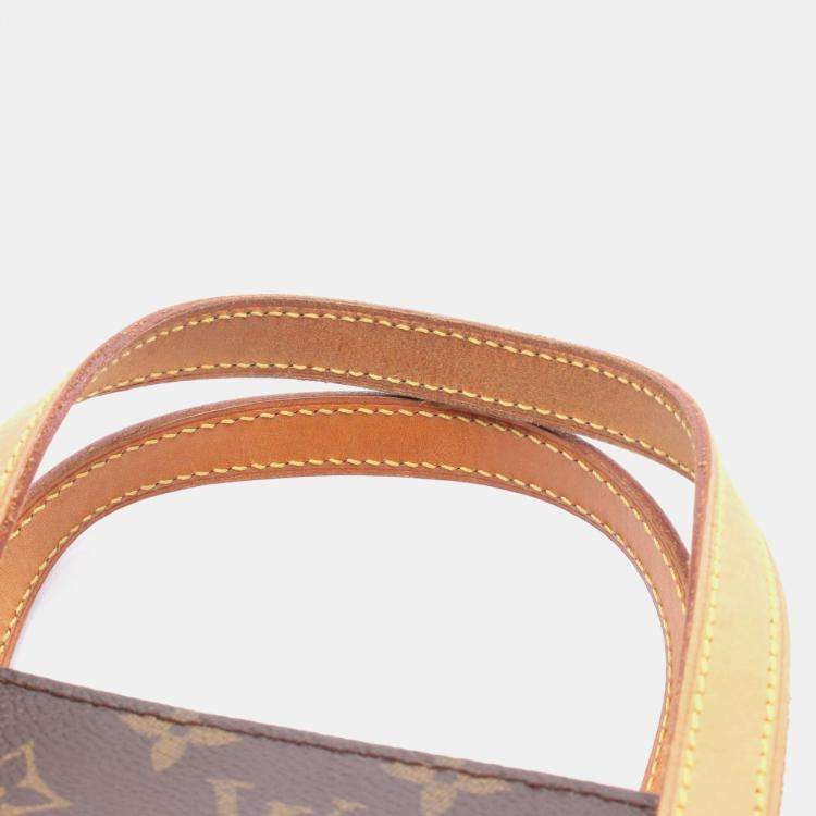 Pre Owned Louis Vuitton Vavin PM Brown Monogram Leather Tote Bag