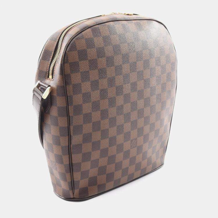 Pre Owned Louis Vuitton Ipanema GM Brown Damier Ebene Coated Canvas Shoulder Bag