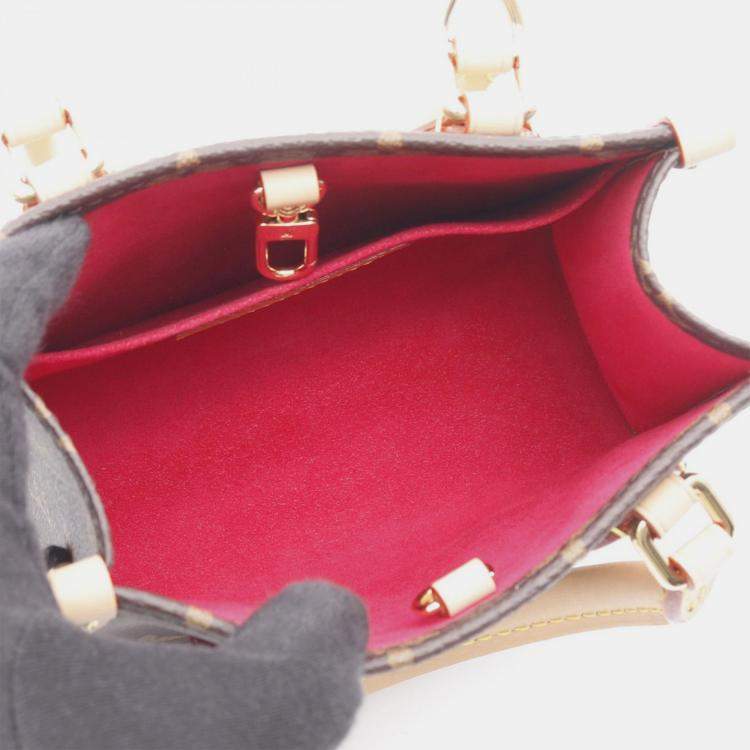 Pre Owned Louis Vuitton Takashi Murakami OnTheGo BB White Monogram Panda Canvas Tote Bag