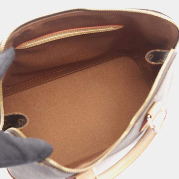 Pre Owned Louis Vuitton Alma PM Brown Monogram Canvas Shoulder Bag