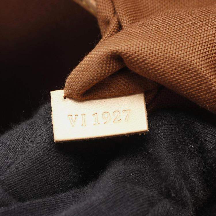 Pre Owned Louis Vuitton Alma PM Brown Monogram Canvas Shoulder Bag