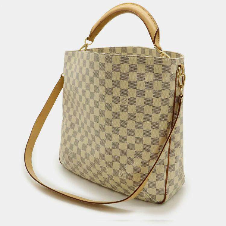 Pre Owned Louis Vuitton Damier Azur Sophie Shoulder Bag