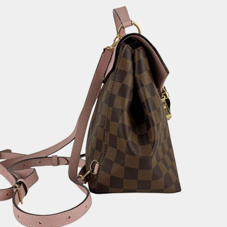 Pre Owned Louis Vuitton Damier Clapton Backpack In Canvas Magnolia