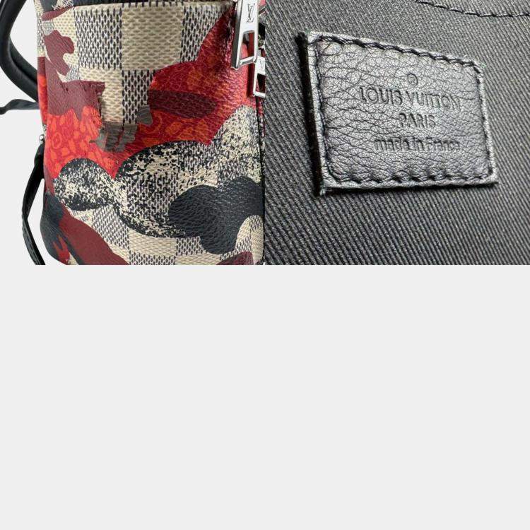 Pre Owned Louis Vuitton Palm Springs Pm Backpack Kansai Yamamoto Damier Azur Canvas Multicolor