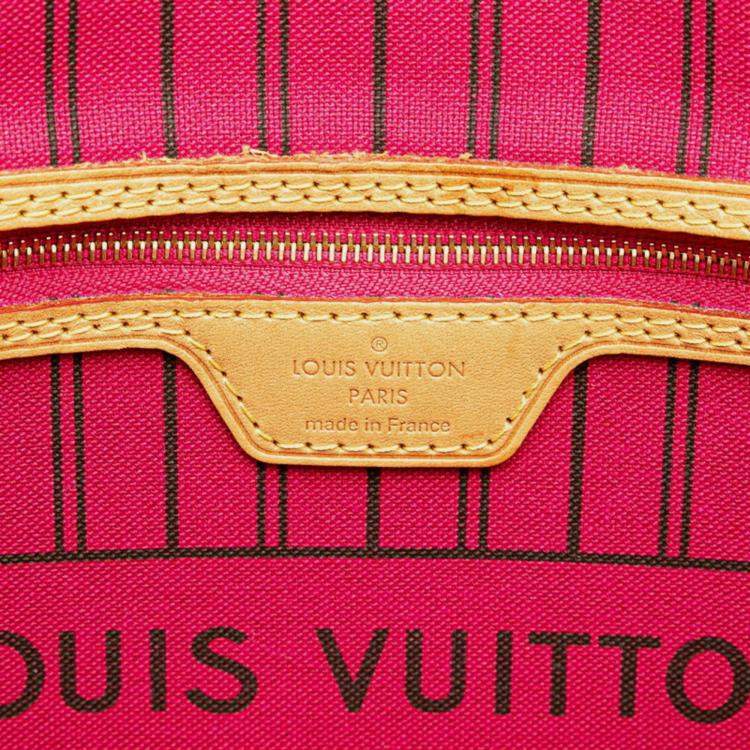 Pre Owned Louis Vuitton Monogram Neverfull Pm Handbag Tote Bag Brown Pvc Leather