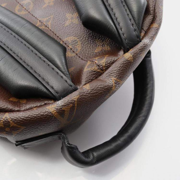 Pre Owned Louis Vuitton Palm Springs Backpack Mm Monogram Coated Canvas And Leather Backpack Brown