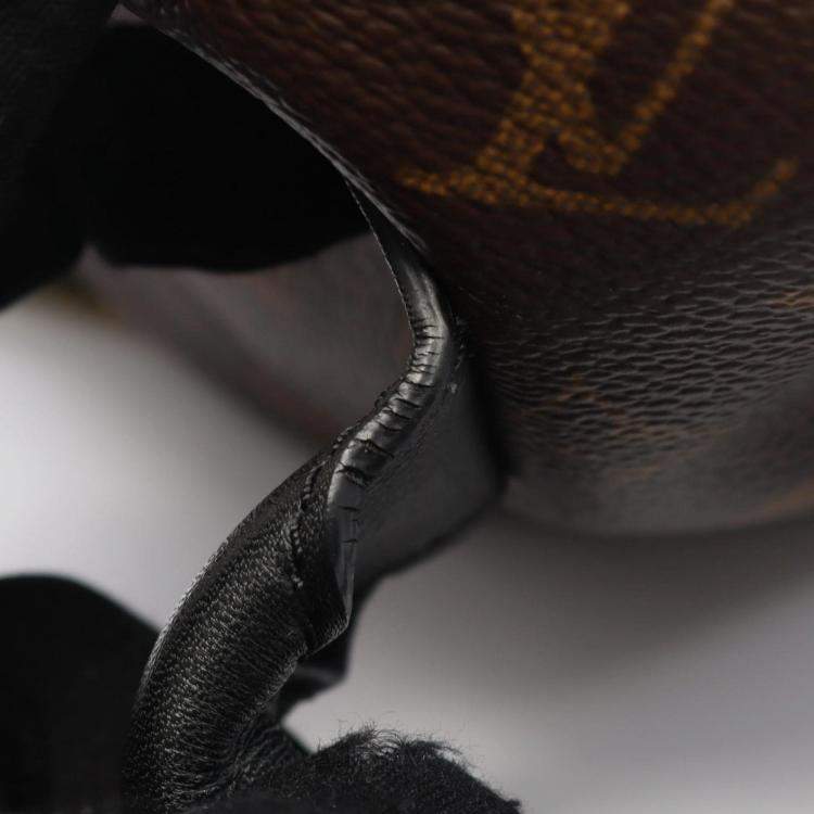 Pre Owned Louis Vuitton Palm Springs Backpack Mm Monogram Coated Canvas And Leather Backpack Brown