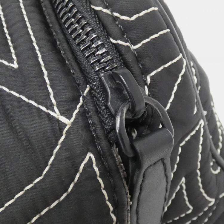 Pre Owned Louis Vuitton Black Nylon Lv Snow Dopp Kit Pouch