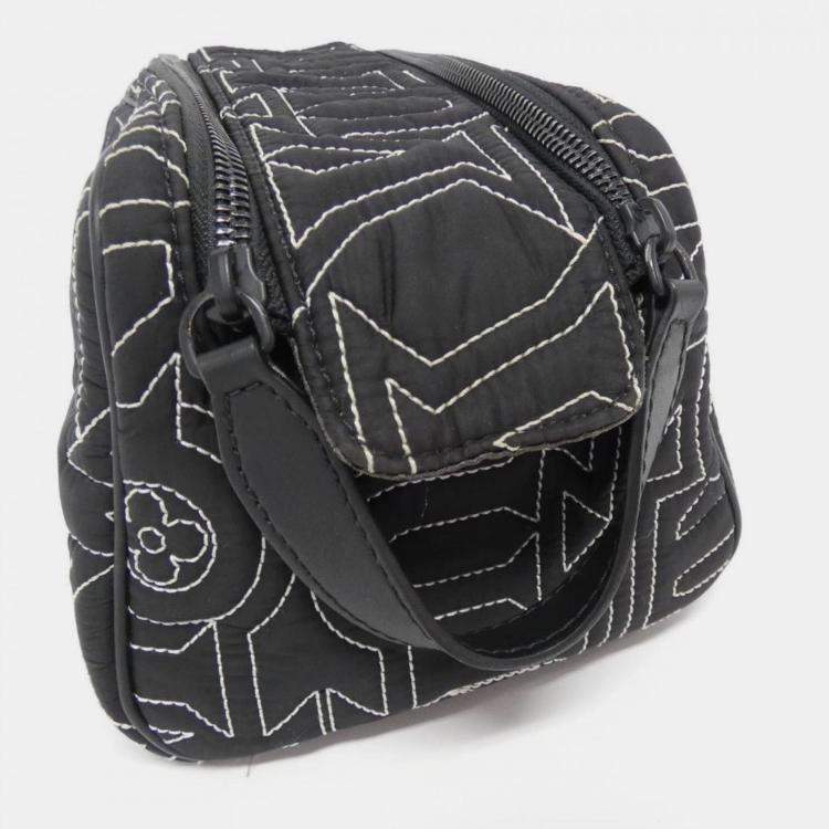 Pre Owned Louis Vuitton Black Nylon Lv Snow Dopp Kit Pouch